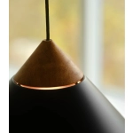 Czarna lampa wisząca Kinto Design For The People - drewniana dekoracja 2520083003 Nordlux