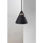 kinkiecik.pl Czarna lampa wisząca w stylu skandynawskim Strap 16 - DFTP 84303003