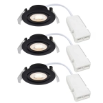 Zestaw 3x Czarna oprawa downlight Monolo 3x4,8W LED Moodmaker™ 2510310103 Nordlux