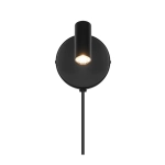 Czarny kinkiet Omari – nowoczesna lampa ścienna z regulowanym spotem LED 2612501003 Nordlux