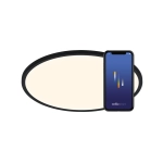 Czarny plafon Oja 60 Smart IP20 Nordlux 2015146103
