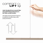 Lampa wisząca Adriana Comfort Lift Mosiądz 2598-97 Paul Neuhaus - zdjęcie dodatkowe 6