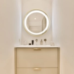 Lustro LED 60 cm D251801 z podświetleniem LED/24W/230V 3000/4000/6000K IP44 ZUMA LINE