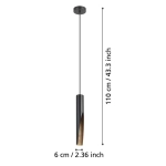 BABARBOTTO Lampa wisząca 901732 EGLO