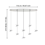 PARATEBUENO 1 Lampa wisząca 390401 EGLO