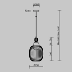 Lampa wisząca Levitation MOD376PL-01G1 Maytoni - zdjęcie dodatkowe 7