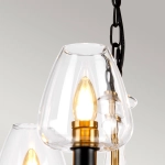 Żyrandol Armand – 5 źródeł światła – Stary mosiądz DL-ARMAND5-AB Elstead Lighting