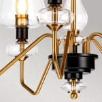 Żyrandol Armand – 5 źródeł światła – Stary mosiądz DL-ARMAND5-AB Elstead Lighting