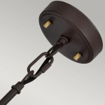 Lampa wisząca Corona – 2 źródła światła – Stary brąz/ Stary mosiądz DL-CORONA-2P-BAB Elstead Lighting