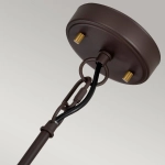 Lampa wisząca Corona – 3 źródła światła – Stary brąz/ Stary mosiądz DL-CORONA-3P-BAB Elstead Lighting
