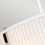 Lampa wisząca Corona – 3 źródła światła – Satynowa biel/ Polerowany nikiel DL-CORONA-3P-WPN Elstead Lighting