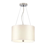Lampa wisząca 36 cm Pearce – 3 źródła światła – Polerowany chrom DL-PEARCE14-3LT-IV-PC Elstead Lighting