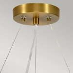 Lampa wisząca 46 cm Pearce – 3 źródła światła – Postarzany mosiądz DL-PEARCE18-3LT-IV-AB Elstead Lighting