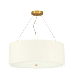 Lampa wisząca 56 cm Pearce – 5 źródeł światła – Postarzany mosiądz DL-PEARCE22-5LT-IV-AB Elstead Lighting