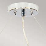 Lampa wisząca 56 cm Pearce – 5 źródeł światła – Polerowany chrom DL-PEARCE22-5LT-IV-PC Elstead Lighting
