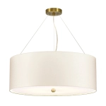 Lampa wisząca 66 cm Pearce – 5 źródeł światła – Postarzany mosiądz DL-PEARCE26-5LT-IV-AB Elstead Lighting