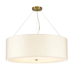 Lampa wisząca 76 cm Pearce – 7 źródeł światła – Postarzany mosiądz DL-PEARCE30-7LT-IV-AB Elstead Lighting