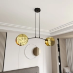 Lampa wisząca MOTIF 2 GOLD 1326/2 EMIBIG Lighting