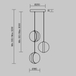 Lampa wisząca Misterio MOD379PL-L17B2.7K Maytoni - zdjęcie dodatkowe 5