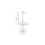 Lampa wisząca Doretto Satin Nikiel 70 OR85655 ORLICKI DESIGN