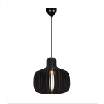 Drewniana lampa wisząca Hazo 43 czarna 2512053003 Nordlux