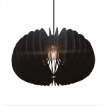 Drewniana lampa wisząca Hazo 65 czarna 2512073003 Nordlux