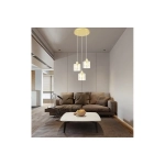 Elmo - lampa wisząca 3 płomienna złoty 338803-36 Reality