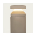 E478 OUTDOOR BOLLARD LED LIGHT 20W 3000K CONCRETE- METAL - GLASS IP65 Zambelis Lights