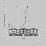 Lampa wisząca Dune DIA005PL-06G Maytoni - zdjęcie dodatkowe 9