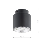 Lampa sufitowa NANO 1 BLACK 1310/1 EMIBIG Lighting