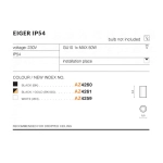 Plafon Eiger IP54 (black) AZ4260 AZZARDO