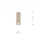 Lampa sufitowa TECNO 1S MOKKA 1316/1SM EMIBIG - zdjęcie dodatkowe 5