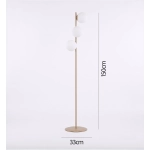 Lampa podłogowa MAGNUS LP3 MOKKA OPAL 1640/LP3 EMIBIG - zdjęcie dodatkowe 3
