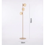 Lampa podłogowa MAGNUS LP3 MOKKA AMBER 1641/LP3 EMIBIG - zdjęcie dodatkowe 3