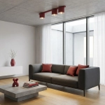 Lampa sufitowa NANO 3 BURGUNDY 1697/3 EMIBIG - zdjęcie dodatkowe 4