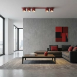 Lampa sufitowa NANO 5 BURGUNDY 1697/5 EMIBIG - zdjęcie dodatkowe 5