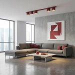Lampa sufitowa NANO 5 BURGUNDY 1697/5 EMIBIG - zdjęcie dodatkowe 6