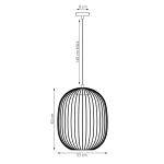 Lampa wisząca MANTRA 1 BLACK 1699/1 EMIBIG - zdjęcie dodatkowe 1