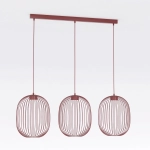 Lampa wisząca MANTRA 3 BURGUNDY 1700/3 EMIBIG - zdjęcie dodatkowe 2