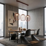Lampa wisząca MANTRA 3 BURGUNDY 1700/3 EMIBIG - zdjęcie dodatkowe 5