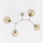 Lampa sufitowa SPACE 4 MOKKA AMBER 1702/4 EMIBIG - zdjęcie dodatkowe 1