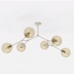 Lampa sufitowa SPACE 6 MOKKA AMBER 1702/6 EMIBIG - zdjęcie produktu