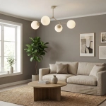 Lampa sufitowa SPACE 4 MOKKA OPAL 1703/4 EMIBIG - zdjęcie dodatkowe 4