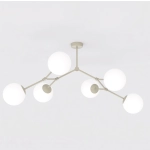 Lampa sufitowa SPACE 6 MOKKA OPAL 1703/6 EMIBIG - zdjęcie produktu