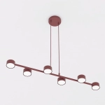 Lampa wisząca MEGARA 6 BURGUNDY 1706/6 EMIBIG - zdjęcie dodatkowe 1