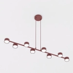 Lampa wisząca MEGARA 8 BURGUNDY 1706/8 EMIBIG - zdjęcie dodatkowe 1