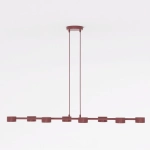 Lampa wisząca MEGARA 8 BURGUNDY 1706/8 EMIBIG - zdjęcie dodatkowe 2