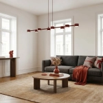 Lampa wisząca MEGARA 8 BURGUNDY 1706/8 EMIBIG - zdjęcie dodatkowe 4