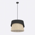 Lampa wisząca CANVA 1 BLACK NATURAL 1709/1 EMIBIG - zdjęcie dodatkowe 1