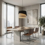 Lampa wisząca CANVA 1 BLACK NATURAL 1709/1 EMIBIG - zdjęcie dodatkowe 2